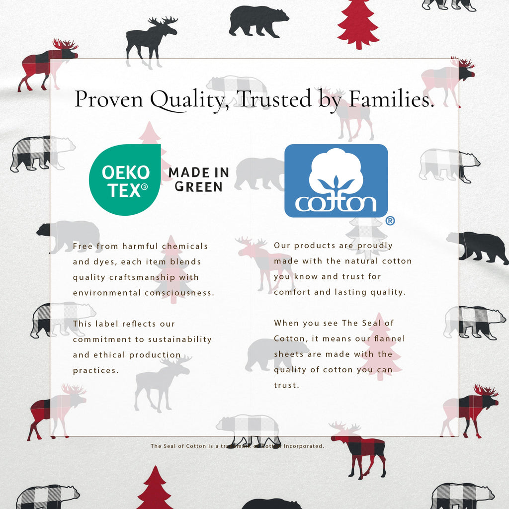 100% Turkish Cotton Flannel Sheet Sets - Boulder Collection