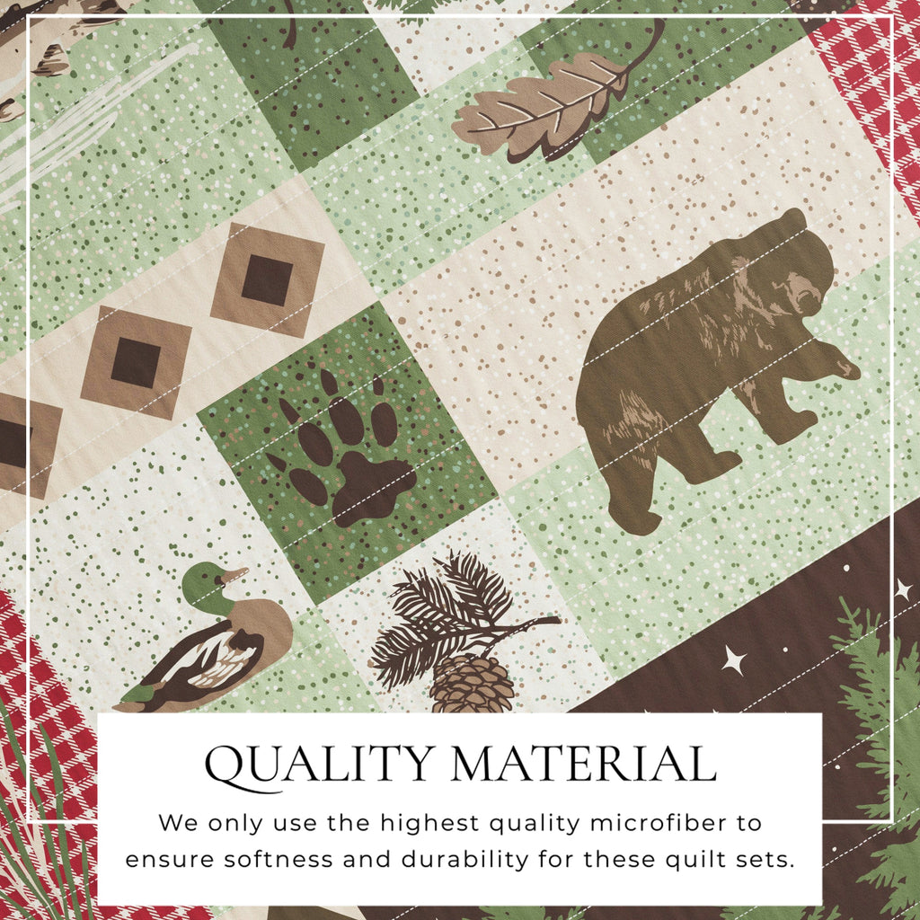 Wilder Collection 3 Piece Lodge Quilt Set