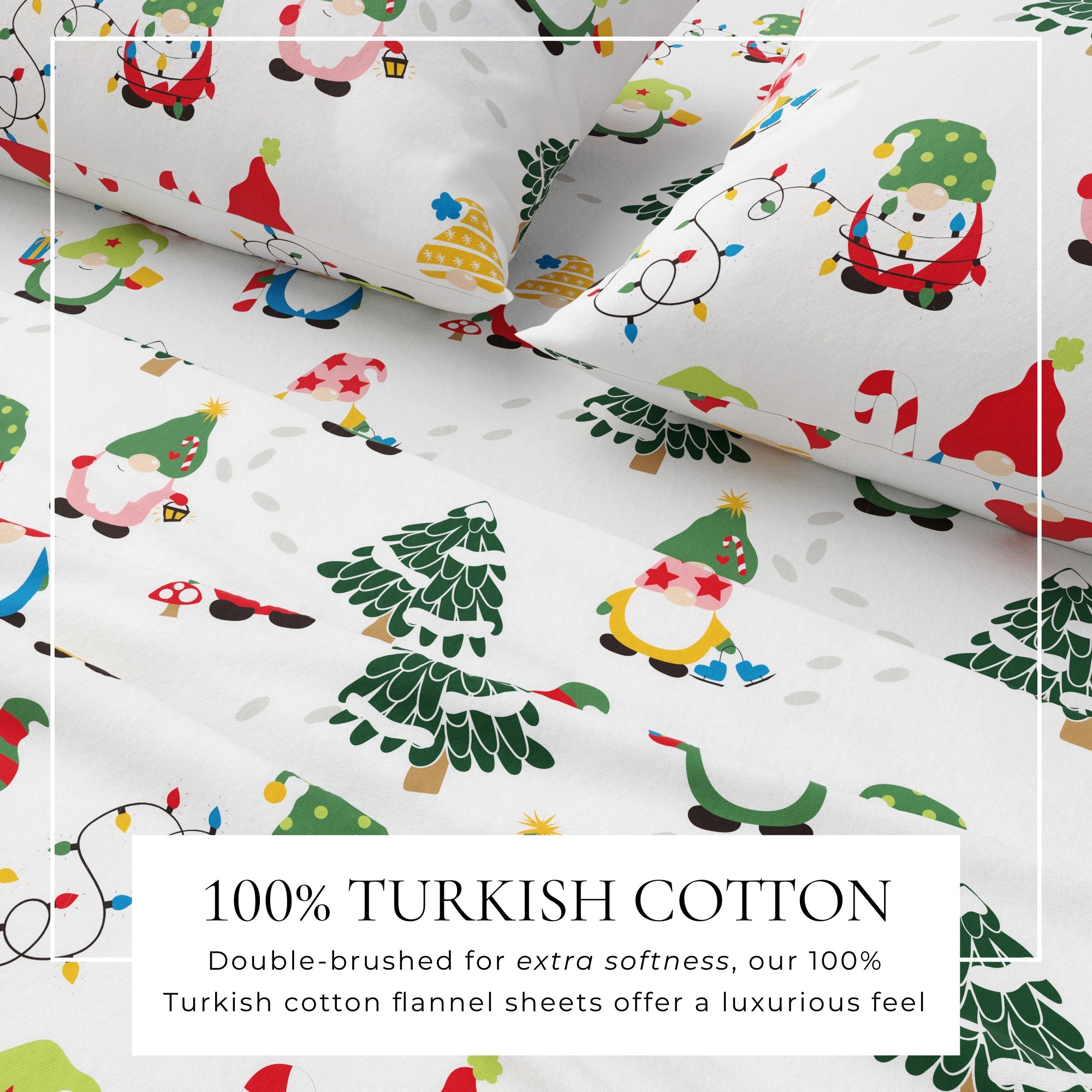 4-Piece Turkish Cotton Flannel Sheet - Whittaker Collection