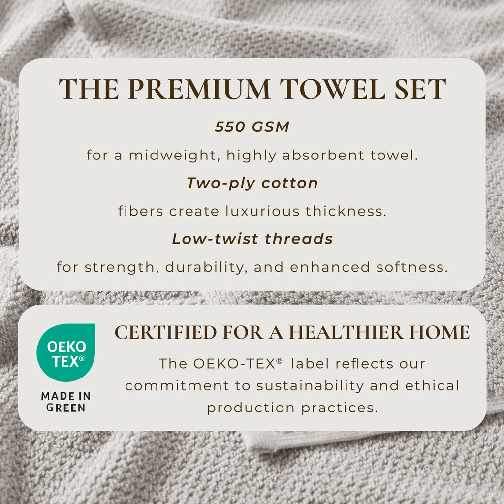 Cotton Textured Bath Towel Set - Acacia Collection