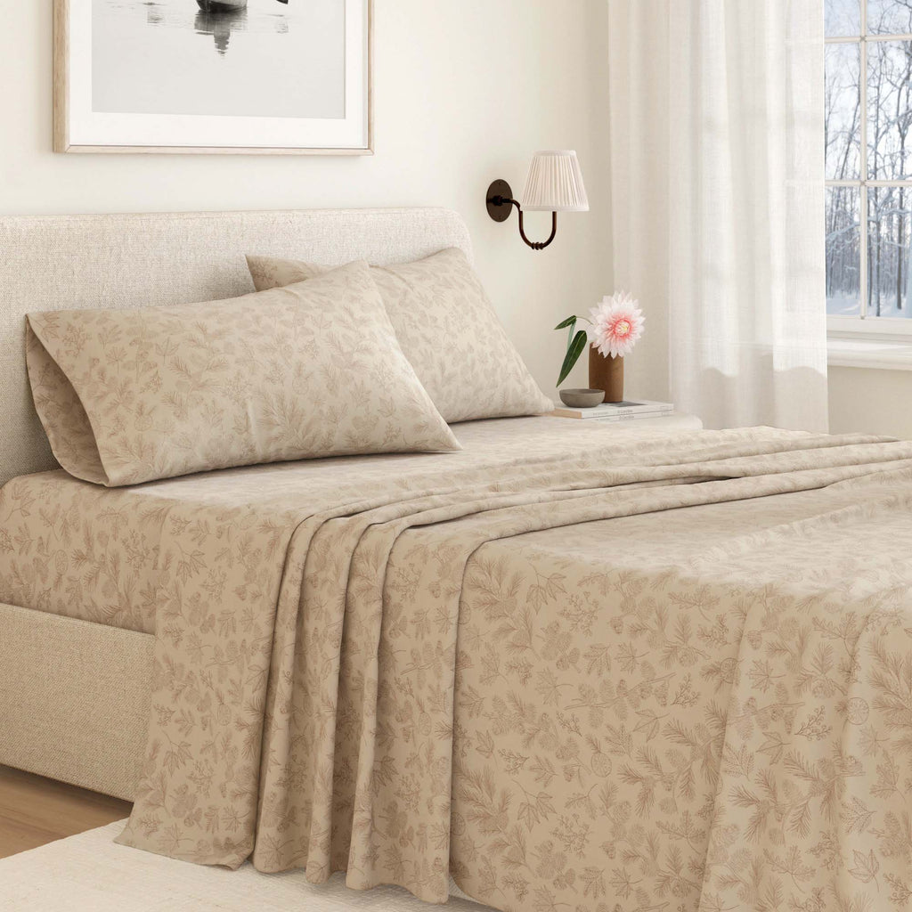 Turkish Cotton Flannel Sheet Set - Elevated Lodge Collection