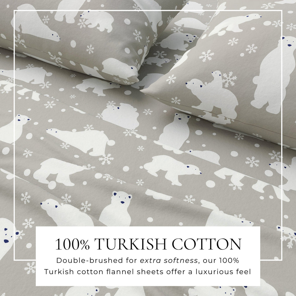 4-Piece Turkish Cotton Flannel Sheet - Stratton Collection