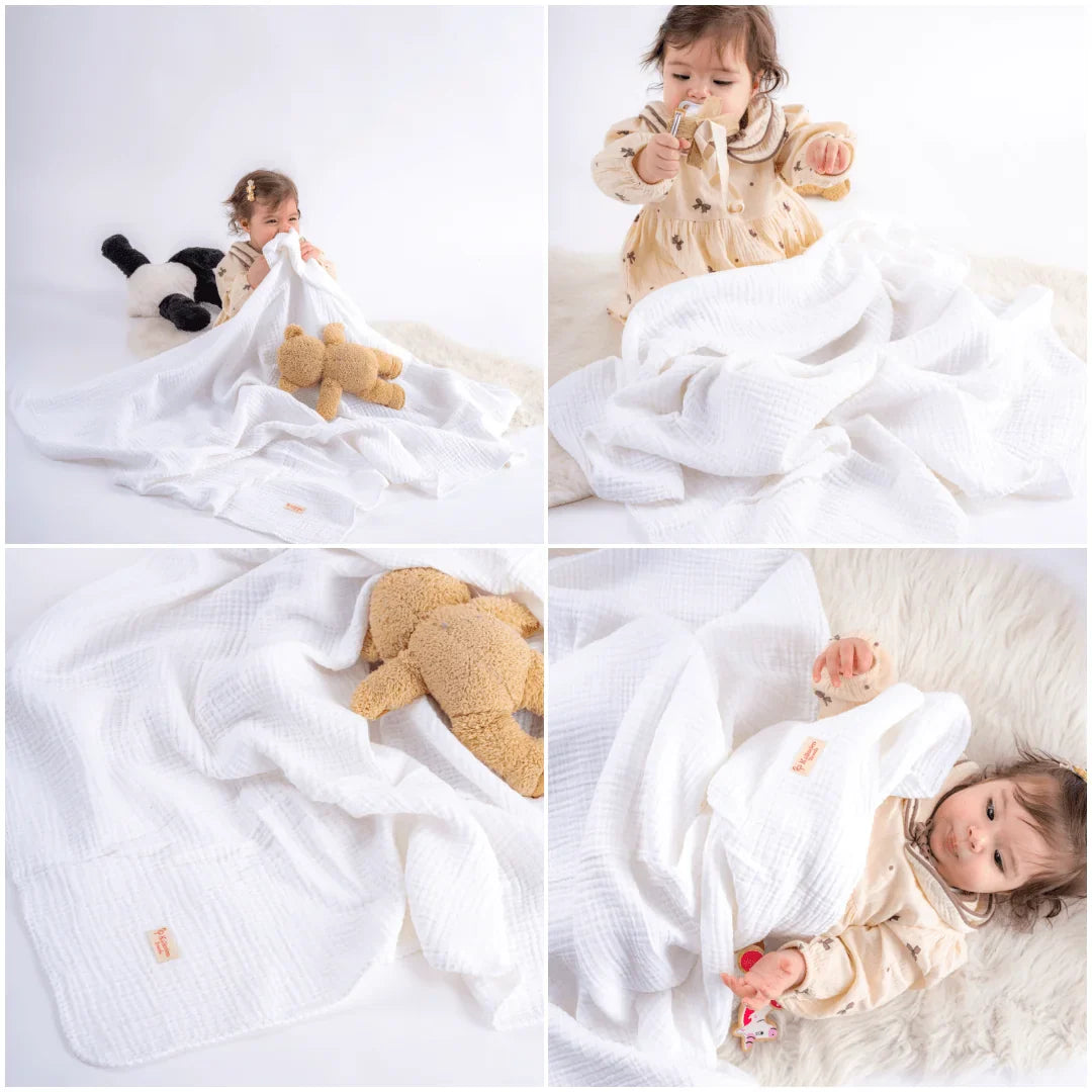 Quilted 4 Layers Muslin Blanket