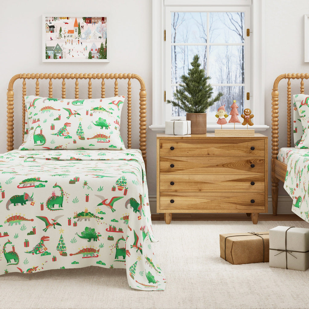 4-Piece Turkish Cotton Christmas Flannel Sheet - Whittaker Collection
