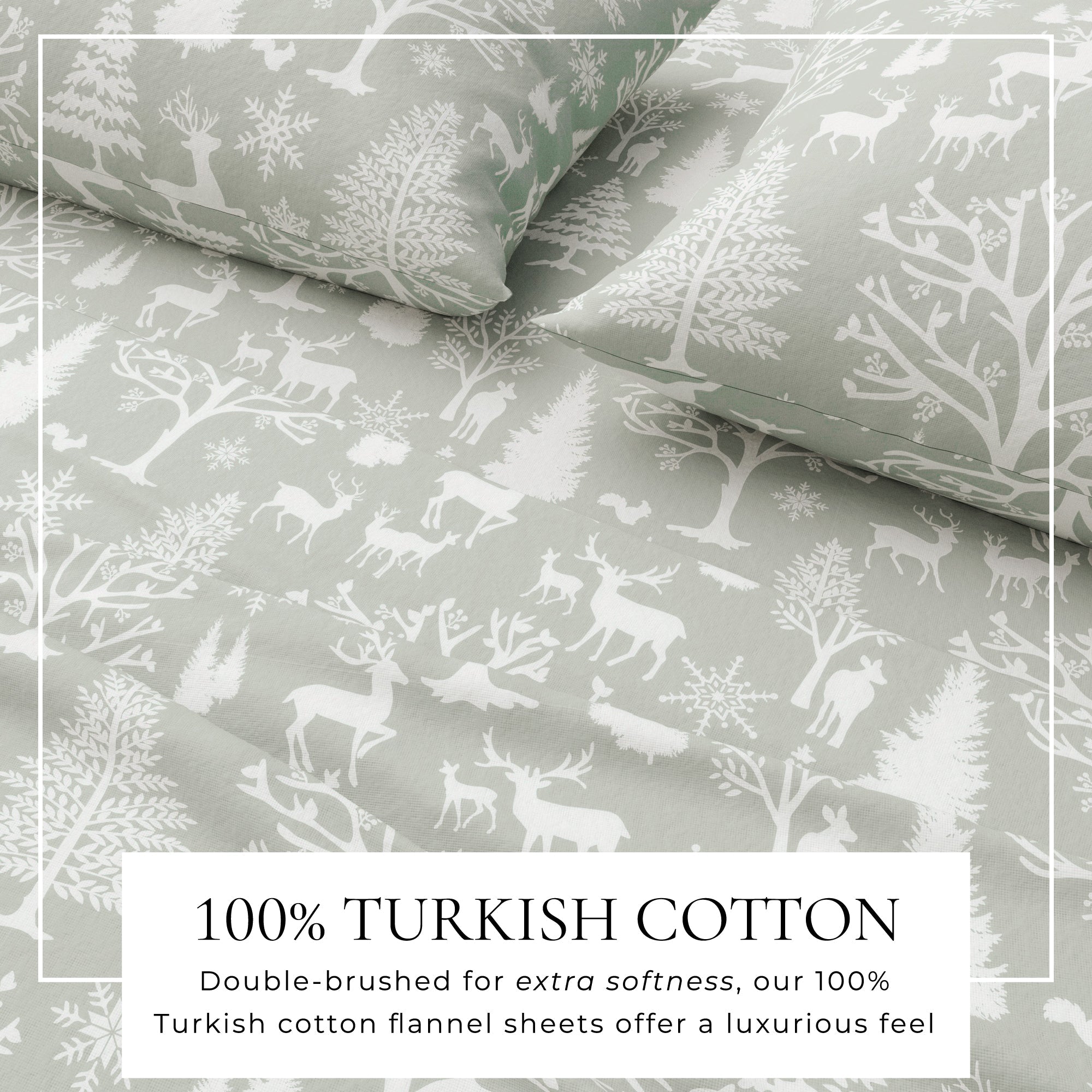 4-Piece Turkish Cotton Flannel Sheet - Lakeview Collection