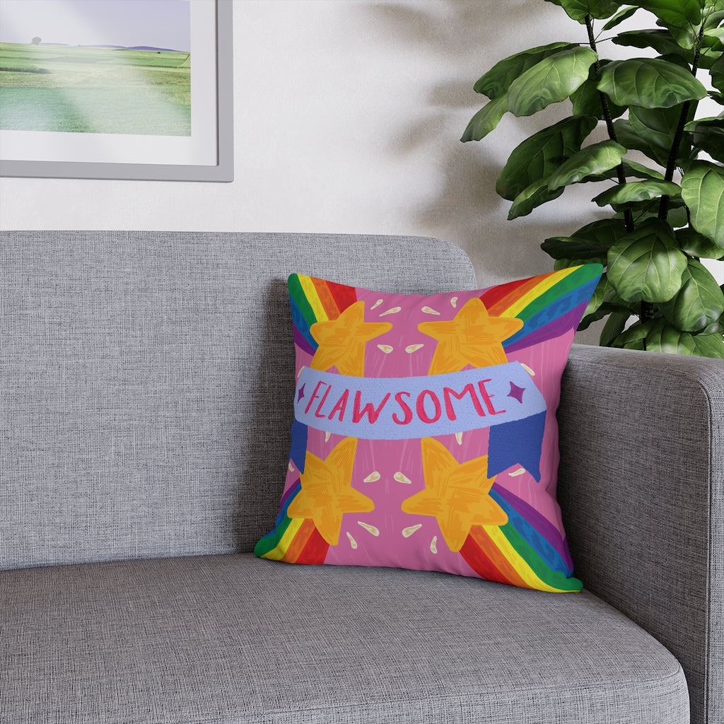 Flawsome Pillow Case - Throw Pillow Cover - Grandmillennial Style