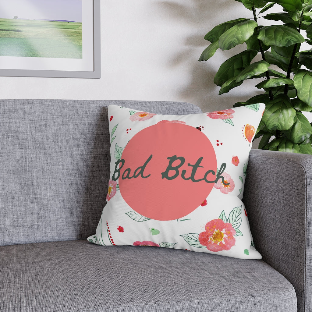 Bad B*tch Pillow Case - Throw Pillow Cover - Grandmillennial Style