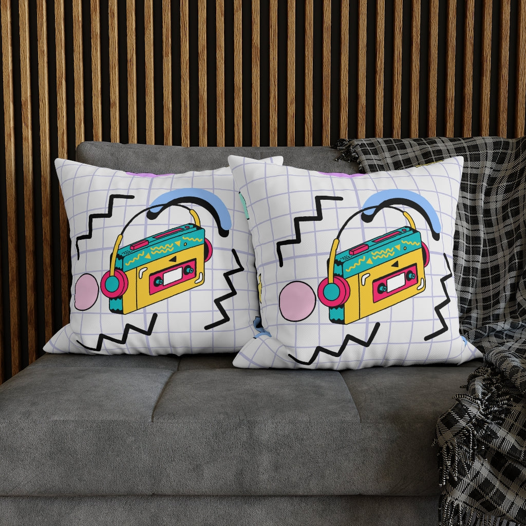 90s Hits Pillow Case - Throw Pillow Cover - Grandmillennial Style