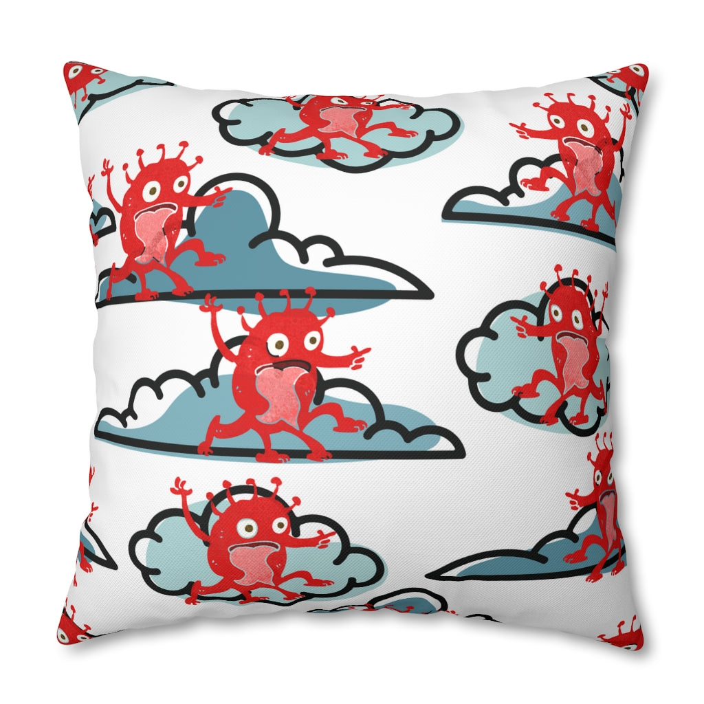 High Monster Pillow Case - Throw Pillow Cover - Grandmillennial Style