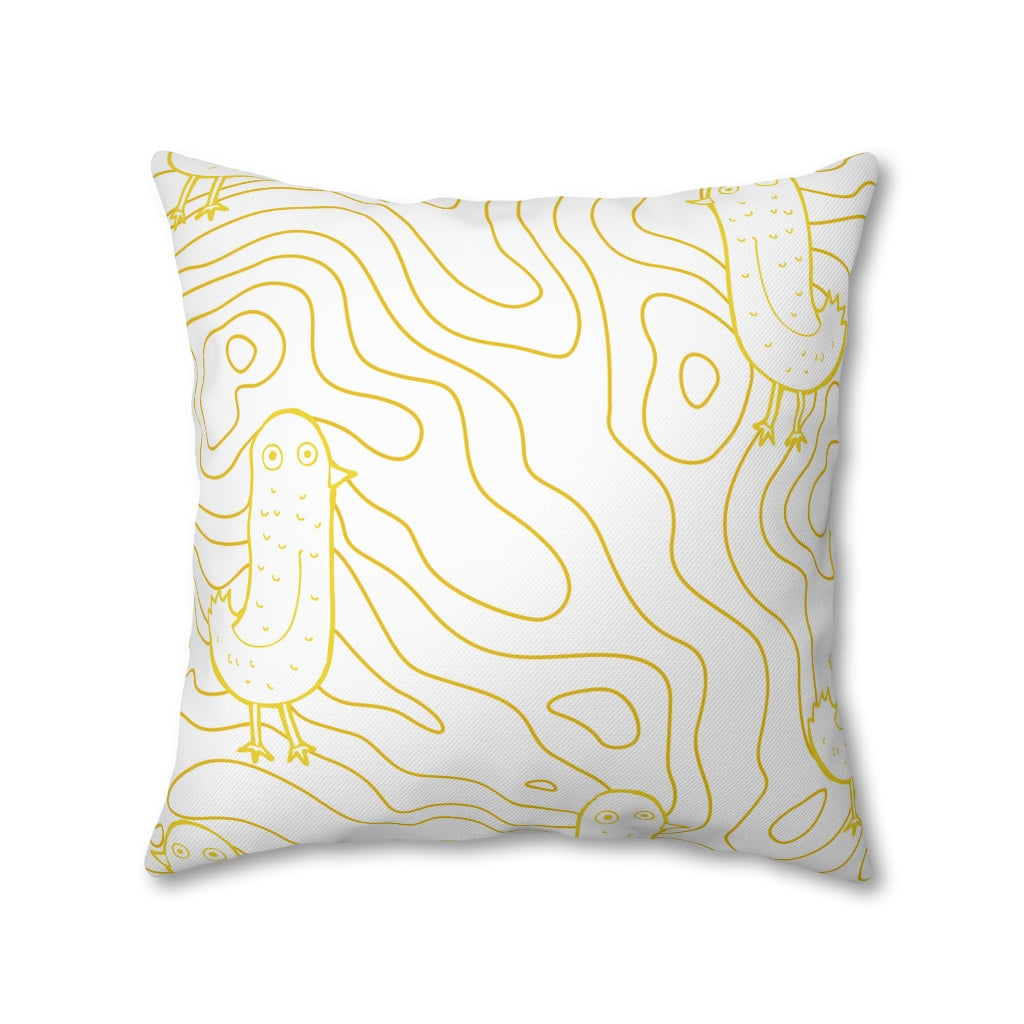 Cracked Egg Pillow Case - Throw Pillow Cover - Grandmillennial Style