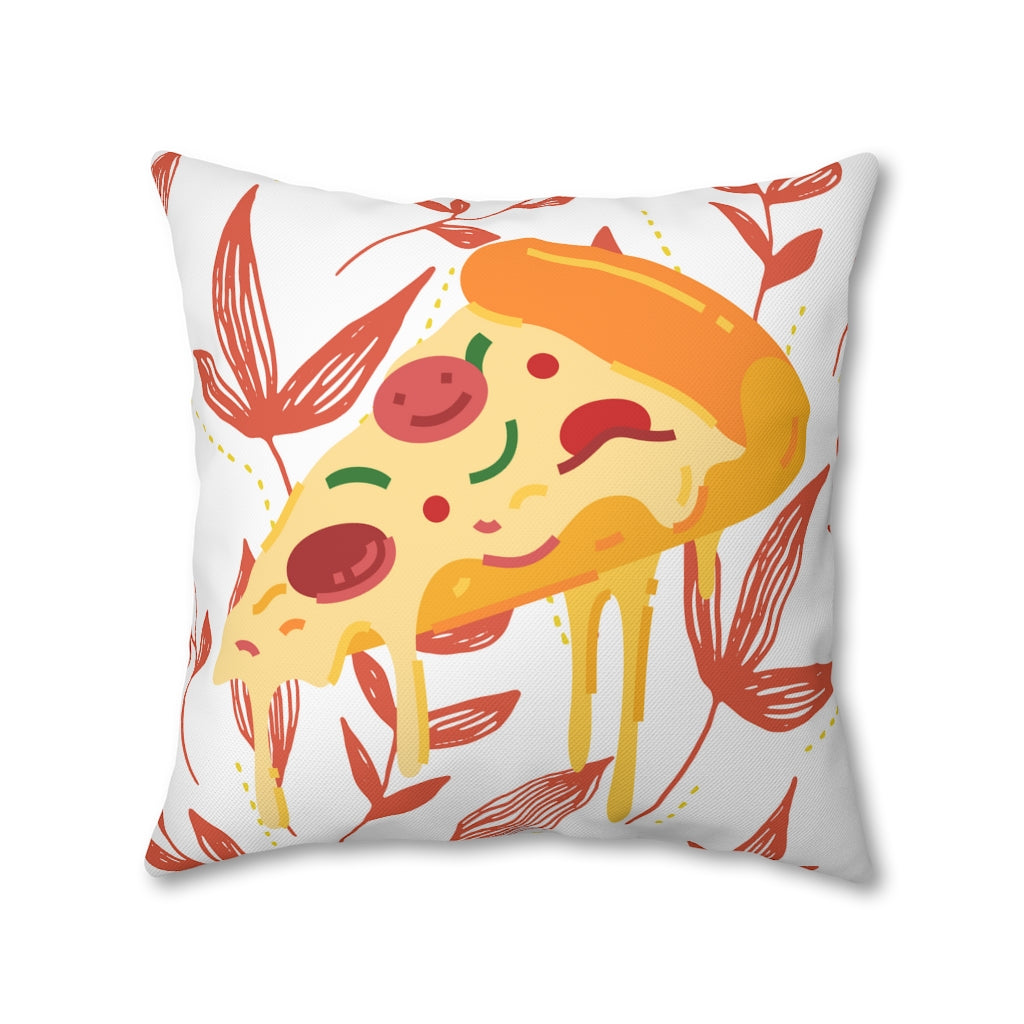 Slice of Pizza Pillow Case - Throw Pillow Cover - Grandmillennial Style