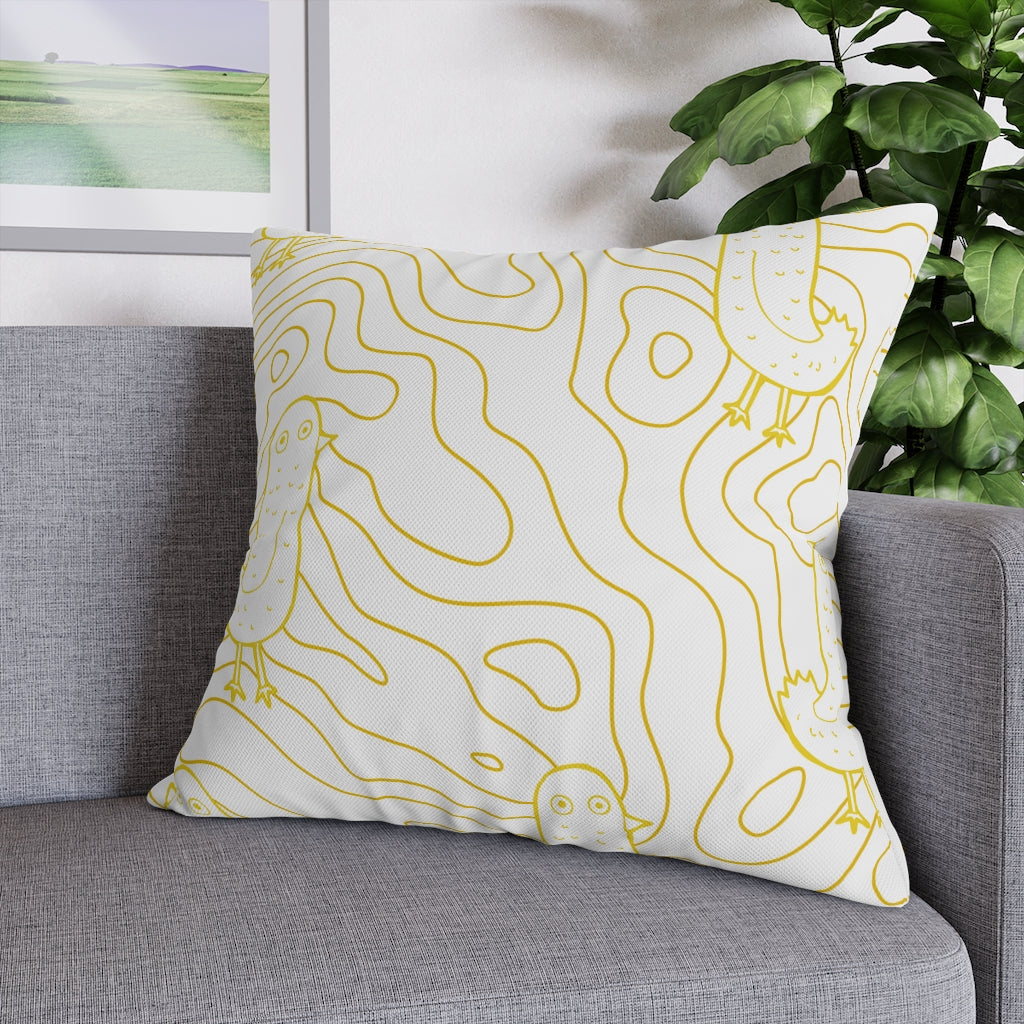 Cracked Egg Pillow Case - Throw Pillow Cover - Grandmillennial Style