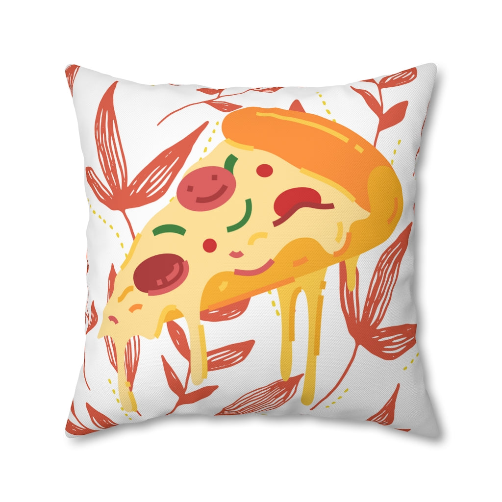 Slice of Pizza Pillow Case - Throw Pillow Cover - Grandmillennial Style