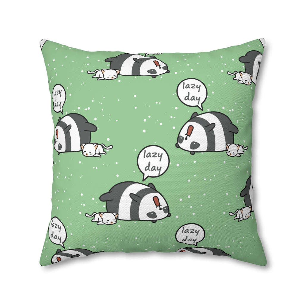 Lazy Day Pillow Case - Throw Pillow Cover - Grandmillennial Style