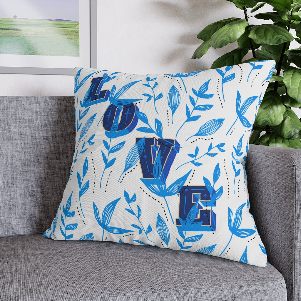 Fields of Love Pillow Case - Throw Pillow Cover - Grandmillennial Style