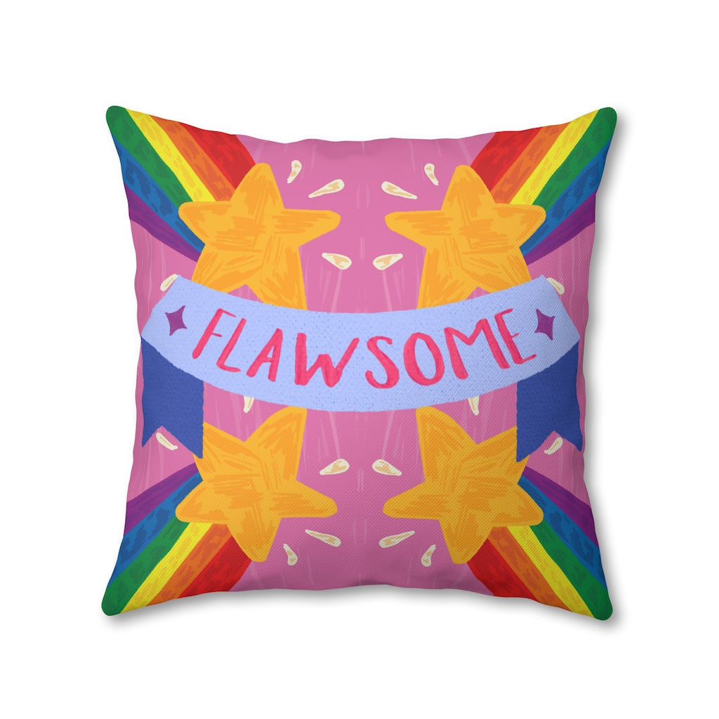 Flawsome Pillow Case - Throw Pillow Cover - Grandmillennial Style