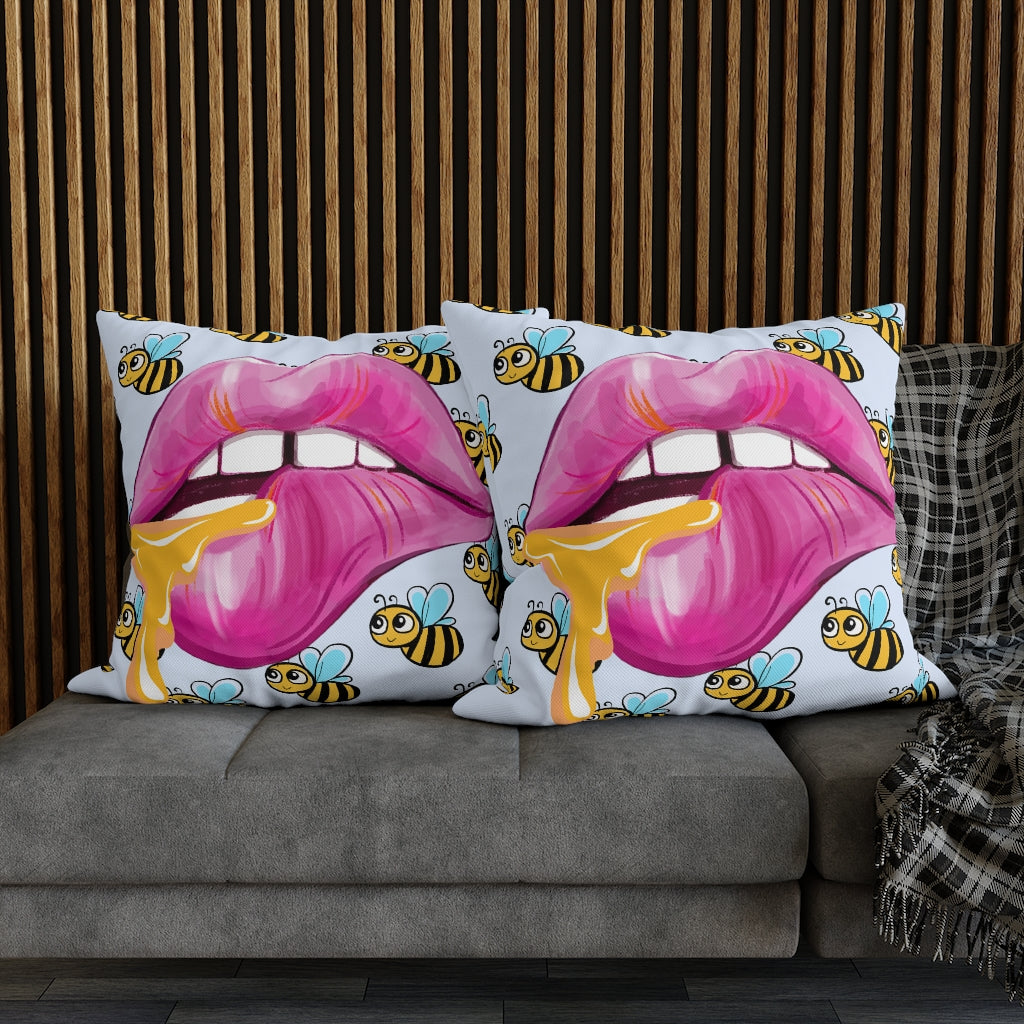 Sweet Honey Pillow Case - Throw Pillow Cover - Grandmillennial Style