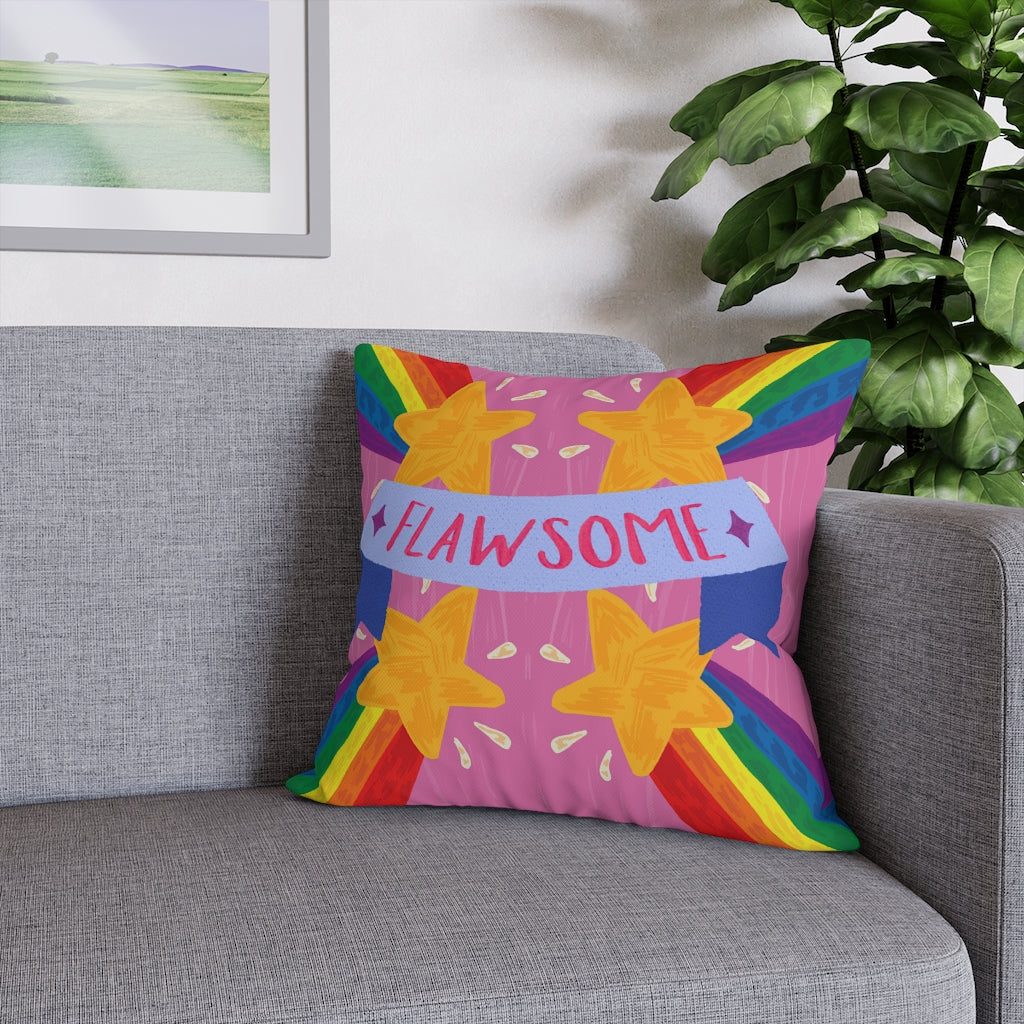 Flawsome Pillow Case - Throw Pillow Cover - Grandmillennial Style