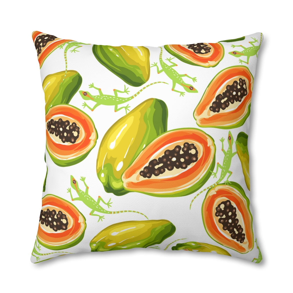 Sweet Lizard Pillow Case - Throw Pillow Cover - Grandmillennial Style