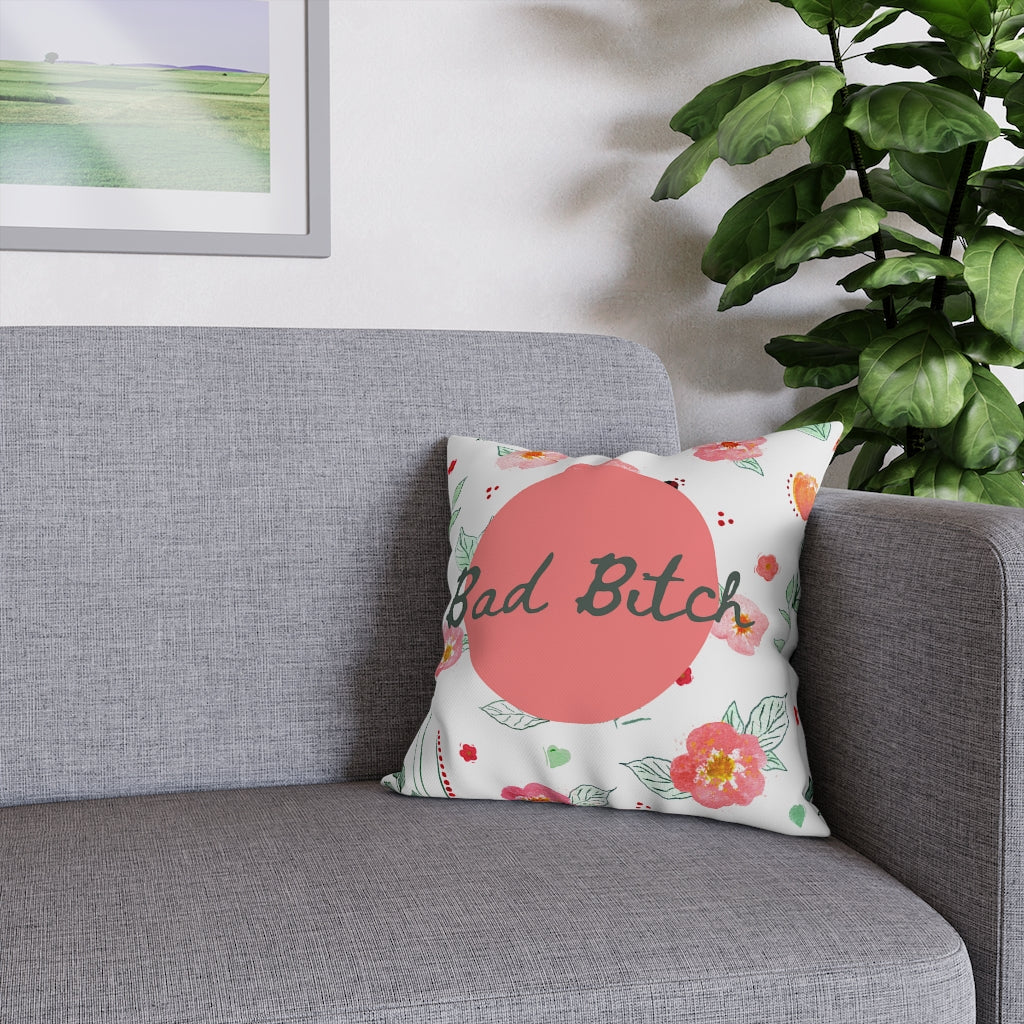 Bad B*tch Pillow Case - Throw Pillow Cover - Grandmillennial Style