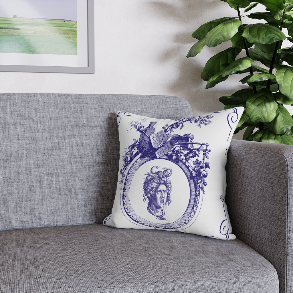 Delft Blue Pillow Case - Throw Pillow Cover - Grandmillennial Style