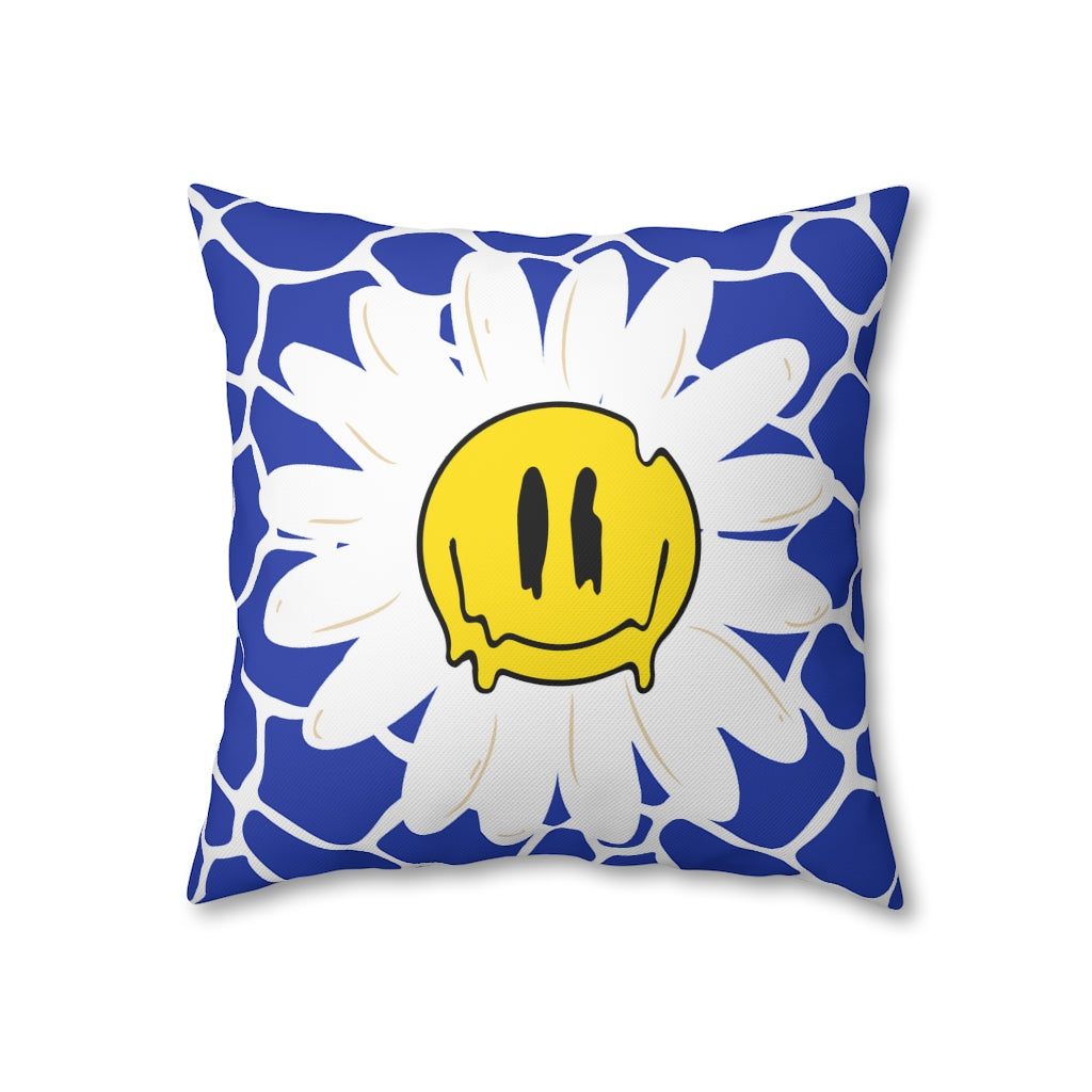 Happy Daisy Pillow Case - Throw Pillow Cover - Grandmillennial Style