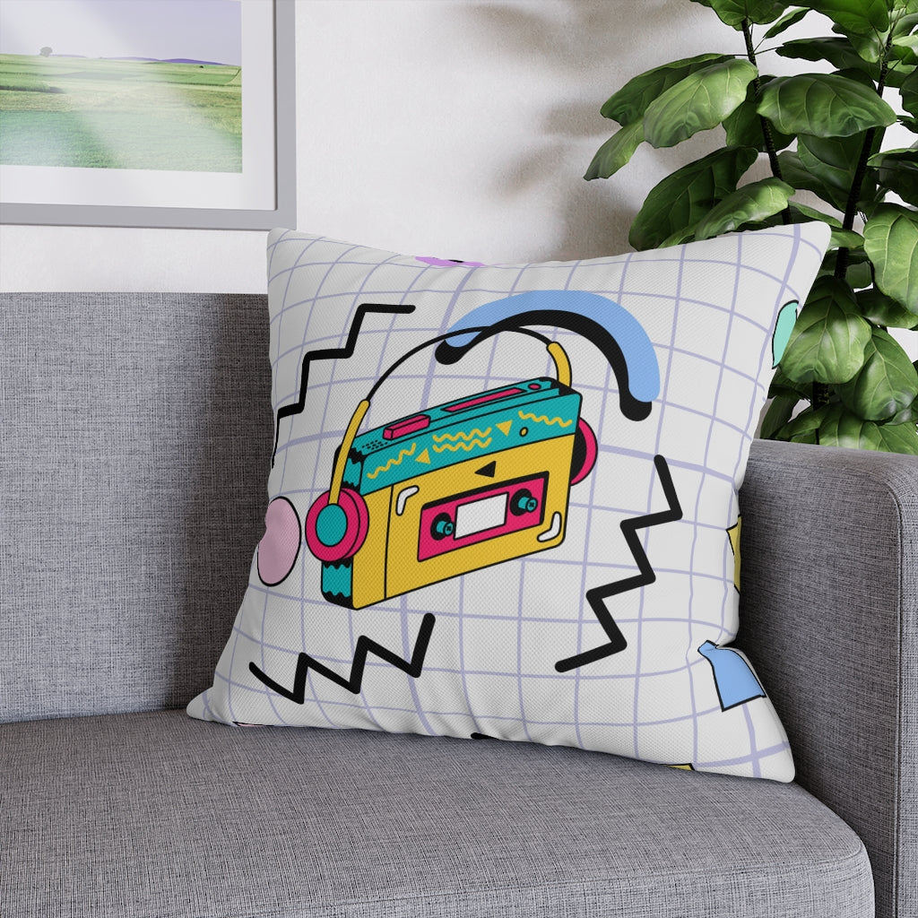 90s Hits Pillow Case - Throw Pillow Cover - Grandmillennial Style