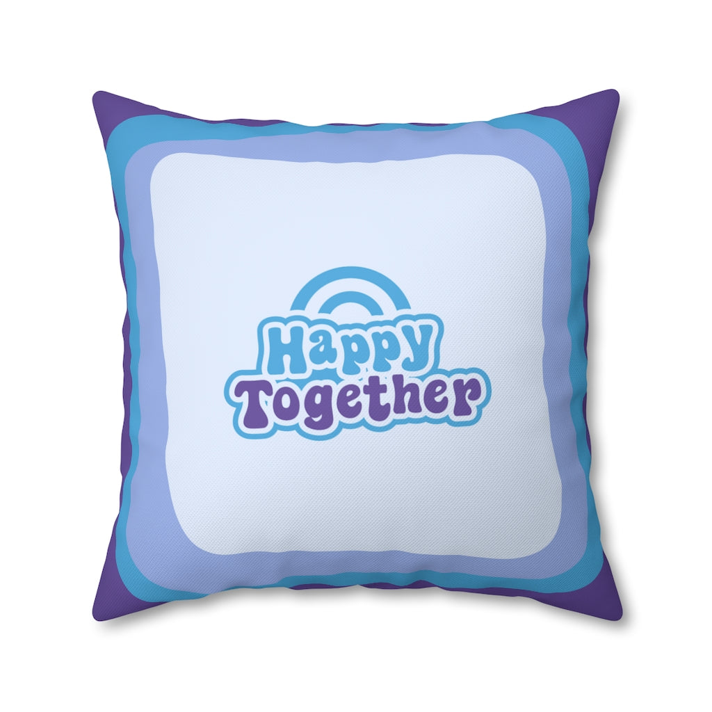 Happy Together Pillow Case - Throw Pillow Cover - Grandmillennial Style