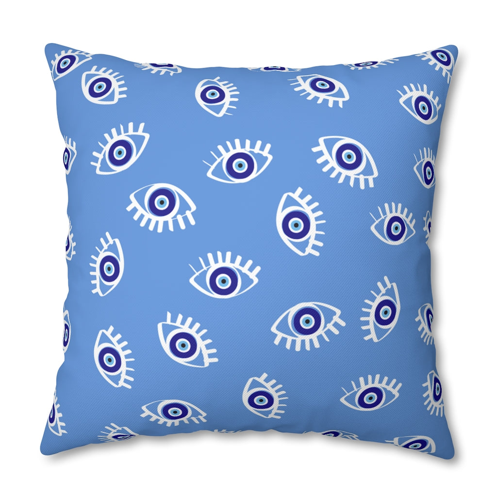 Blue Eyes Pillow Case - Throw Pillow Cover - Grandmillennial Style