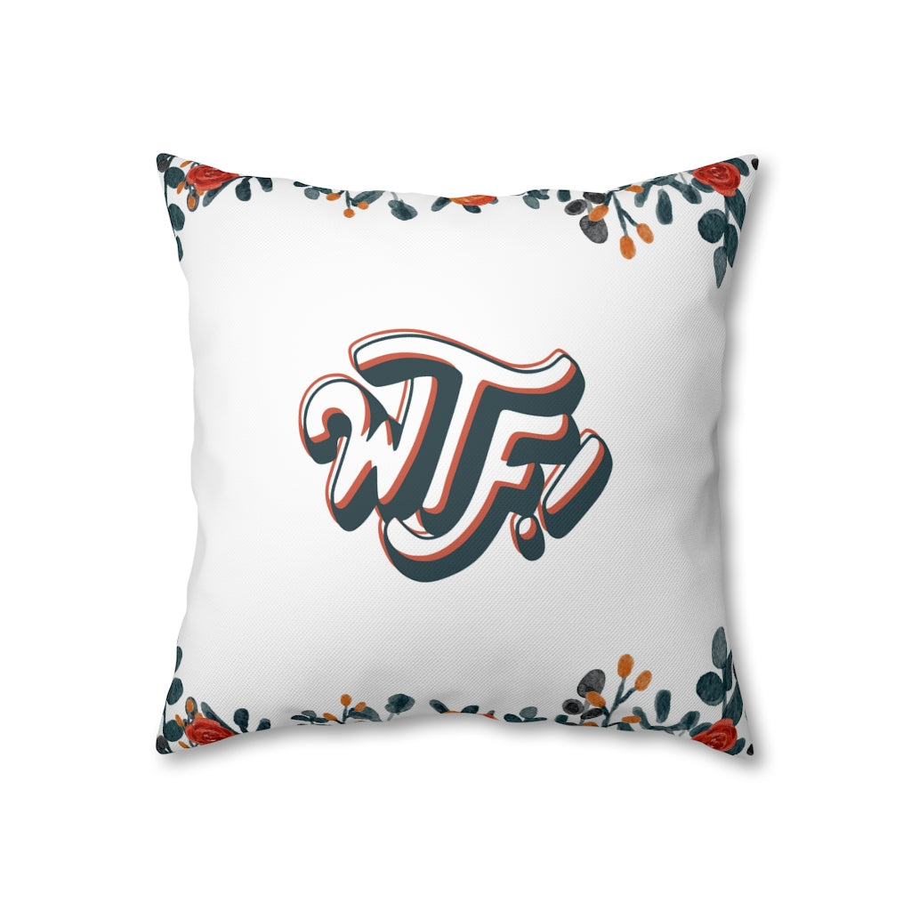 WTF Pillow Case - Throw Pillow Cover - Grandmillennial Style