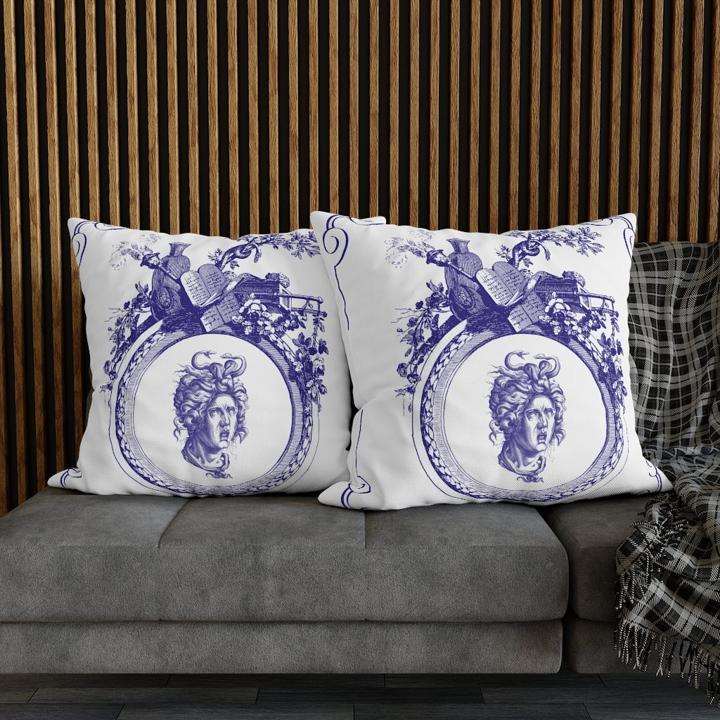 Delft Blue Pillow Case - Throw Pillow Cover - Grandmillennial Style