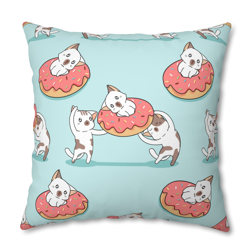 Sweet Kittens Pillow Case - Throw Pillow Cover - Grandmillennial Style