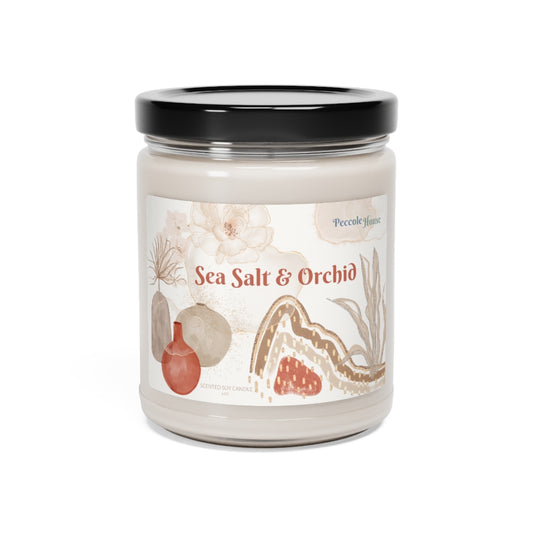 Sea Salt & Orchid Scented Soy Candle