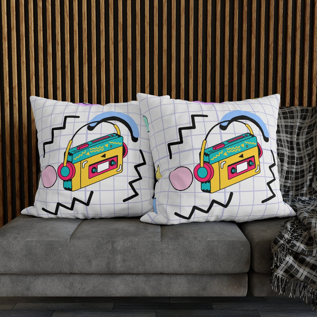 90s Hits Pillow Case - Throw Pillow Cover - Grandmillennial Style