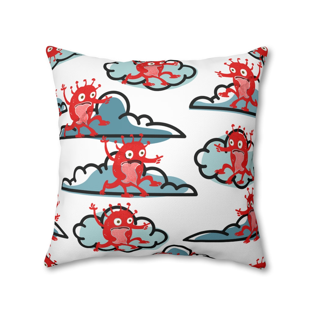 High Monster Pillow Case - Throw Pillow Cover - Grandmillennial Style