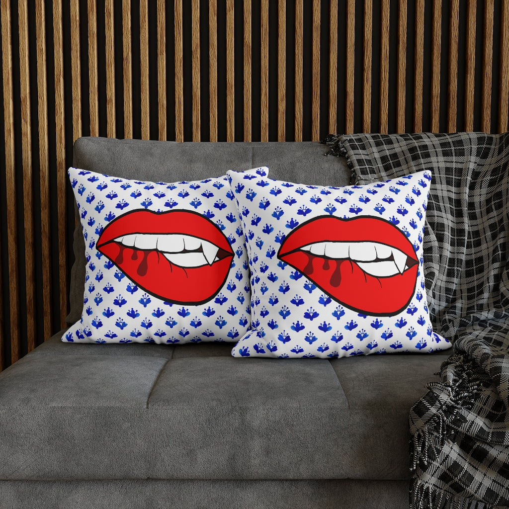 Grandmillennial Vampire Pillow Case - Throw Pillow Cover - Grandmillennial Style