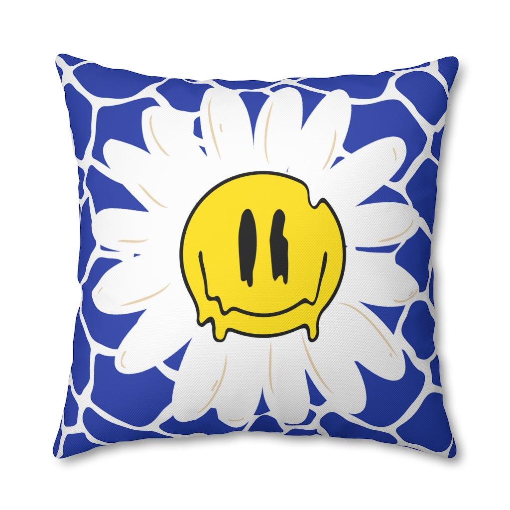 Happy Daisy Pillow Case - Throw Pillow Cover - Grandmillennial Style