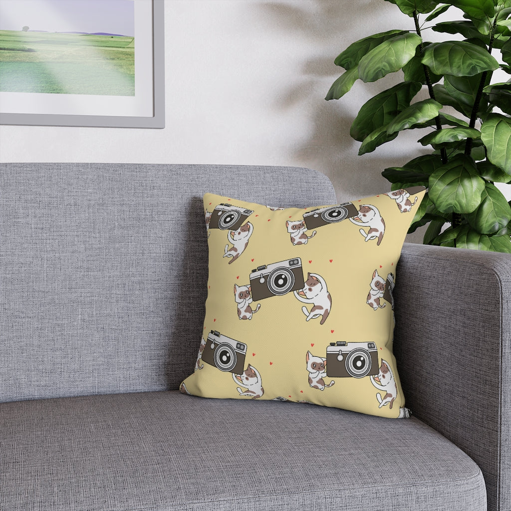 Say Cheese Pillow Case - Throw Pillow Cover - Grandmillennial Style