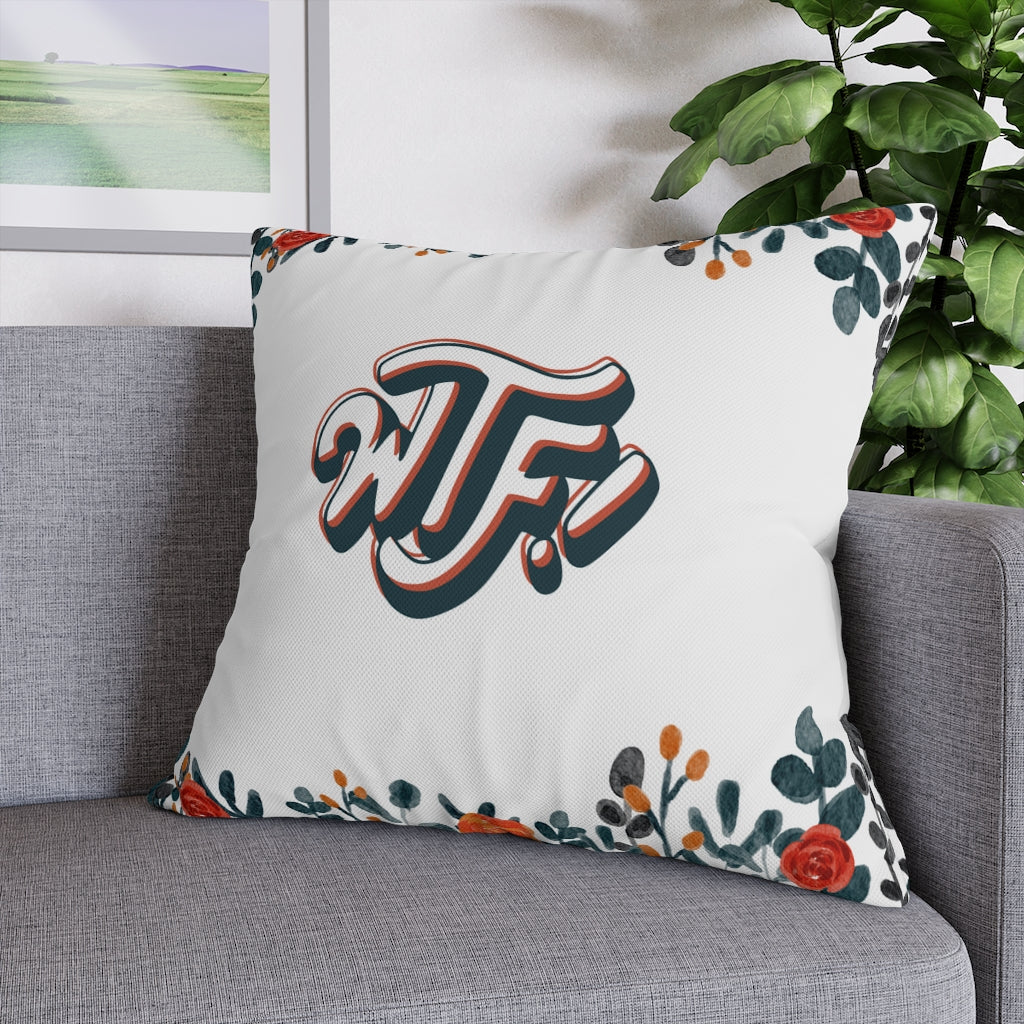 WTF Pillow Case - Throw Pillow Cover - Grandmillennial Style