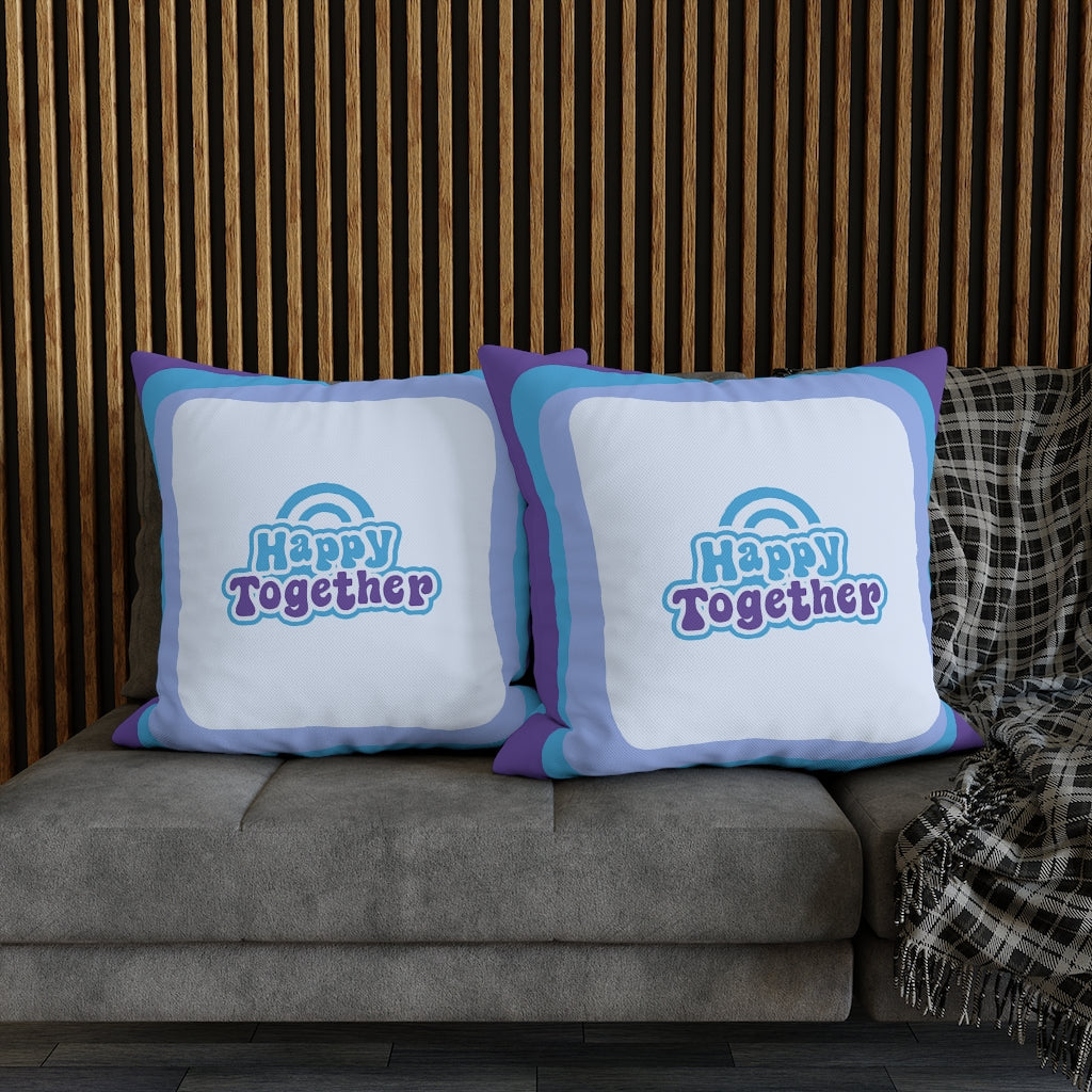 Happy Together Pillow Case - Throw Pillow Cover - Grandmillennial Style