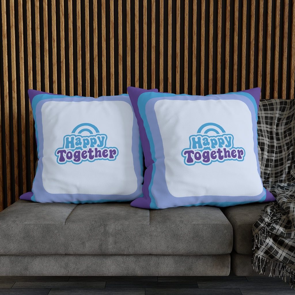 Happy Together Pillow Case - Throw Pillow Cover - Grandmillennial Style