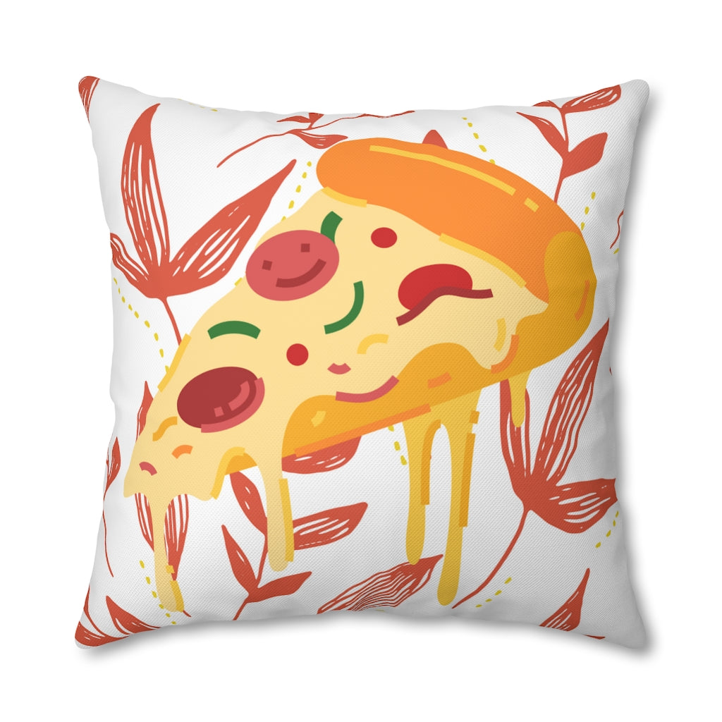 Slice of Pizza Pillow Case - Throw Pillow Cover - Grandmillennial Style