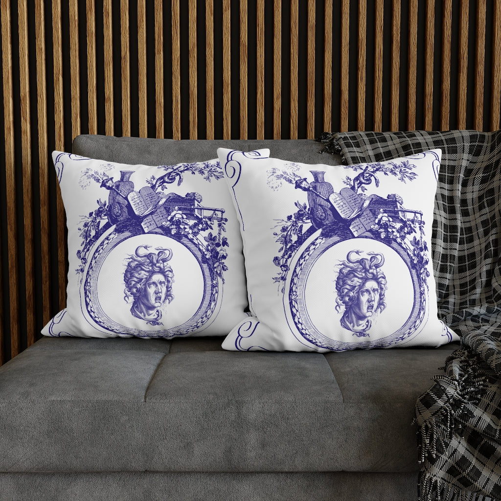 Delft Blue Pillow Case - Throw Pillow Cover - Grandmillennial Style