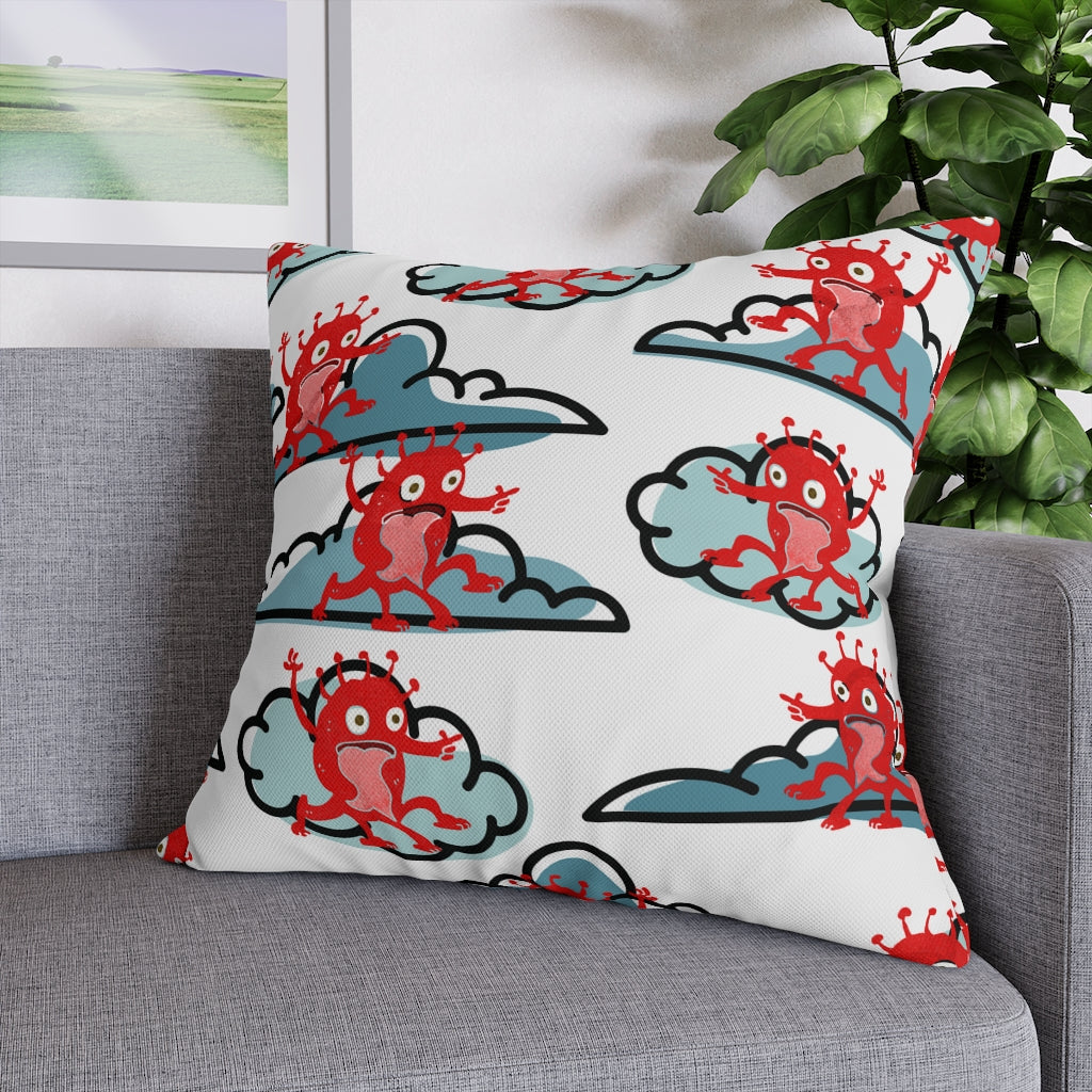 High Monster Pillow Case - Throw Pillow Cover - Grandmillennial Style