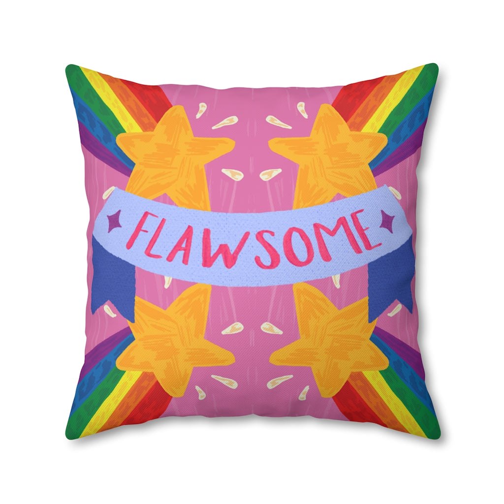 Flawsome Pillow Case - Throw Pillow Cover - Grandmillennial Style