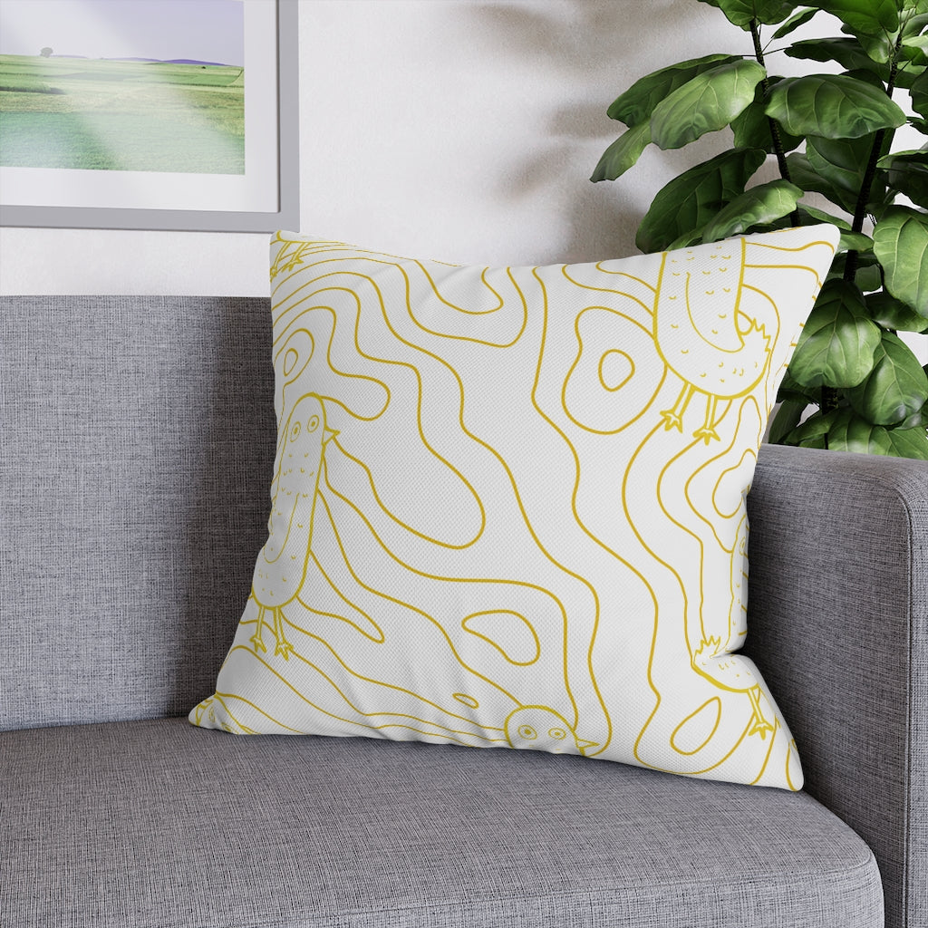 Cracked Egg Pillow Case - Throw Pillow Cover - Grandmillennial Style