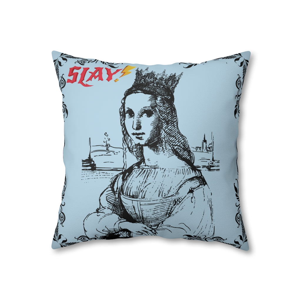 Slay Pillow Case - Throw Pillow Cover - Grandmillennial Style