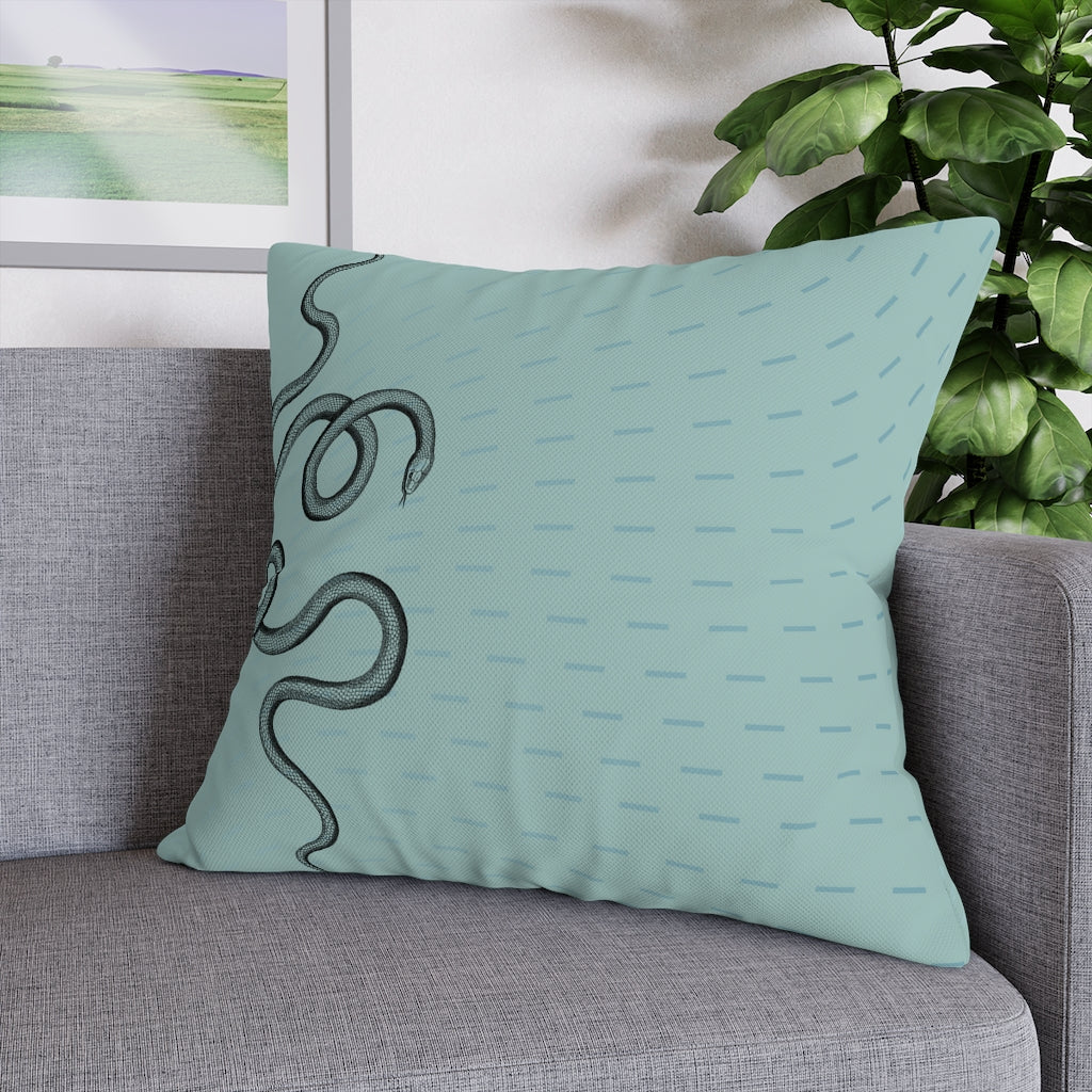 Serpents in Love Pillow Case - Throw Pillow Cover - Grandmillennial Style