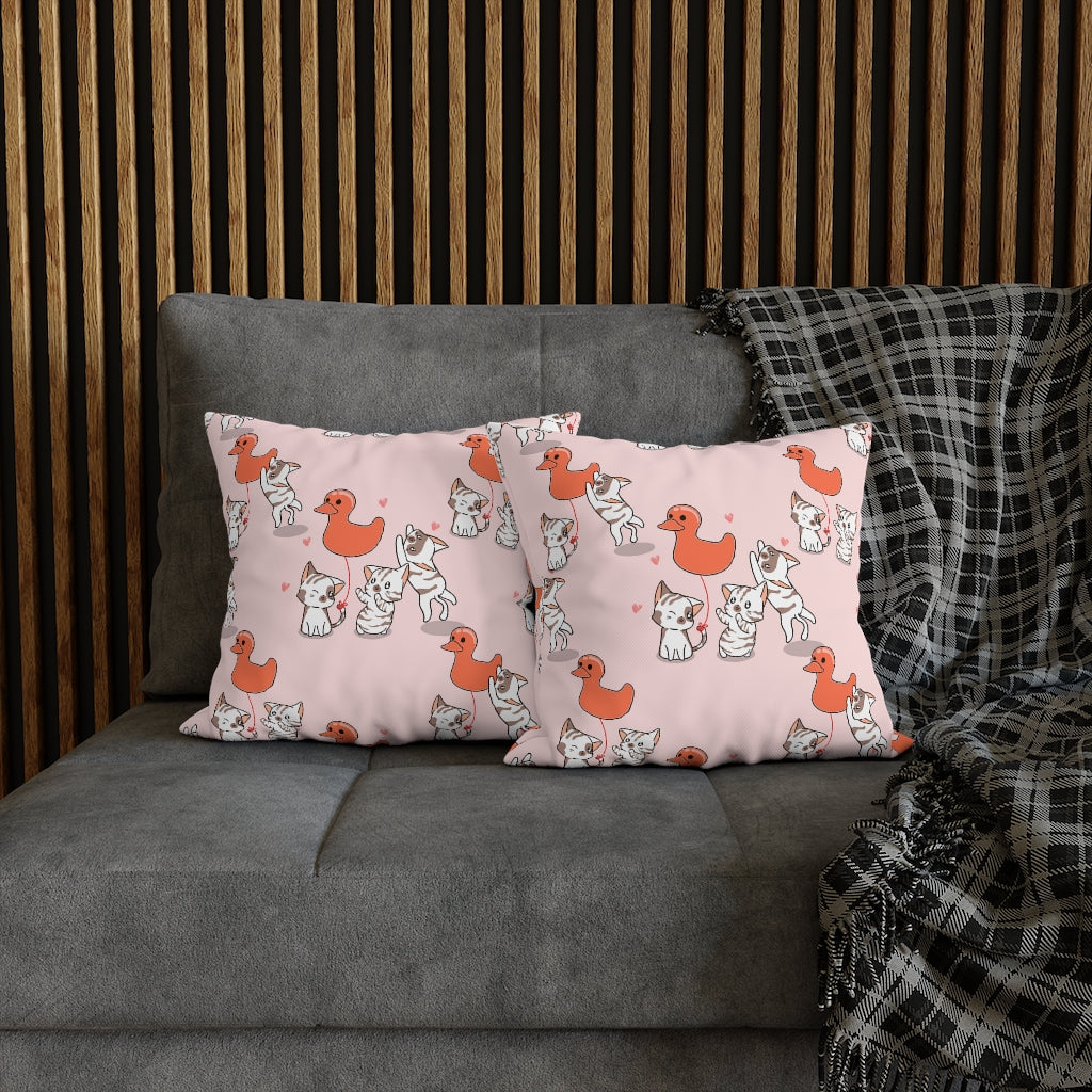 Rubber Duck Pillow Case - Throw Pillow Cover - Grandmillennial Style