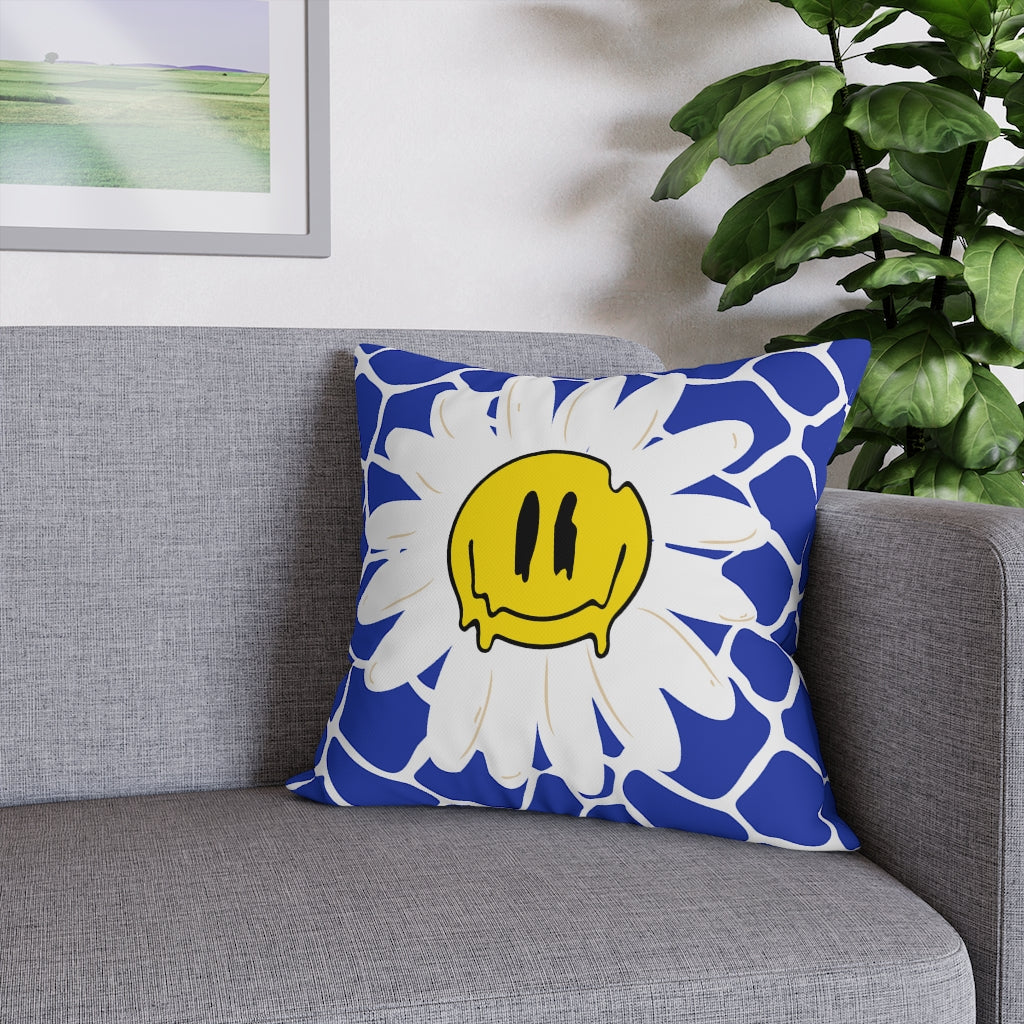 Happy Daisy Pillow Case - Throw Pillow Cover - Grandmillennial Style